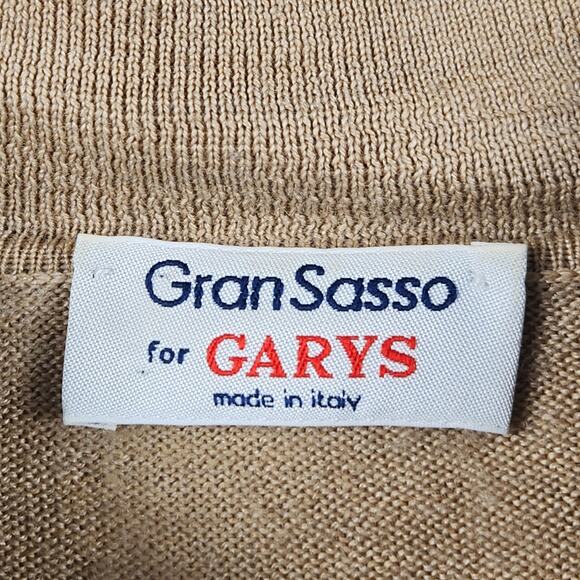 Gran Sasso Made in Italy Wool/Silk/Cashmere Luxury Knit Polo Sweater Men SZ M/L - Picture 3 of 16